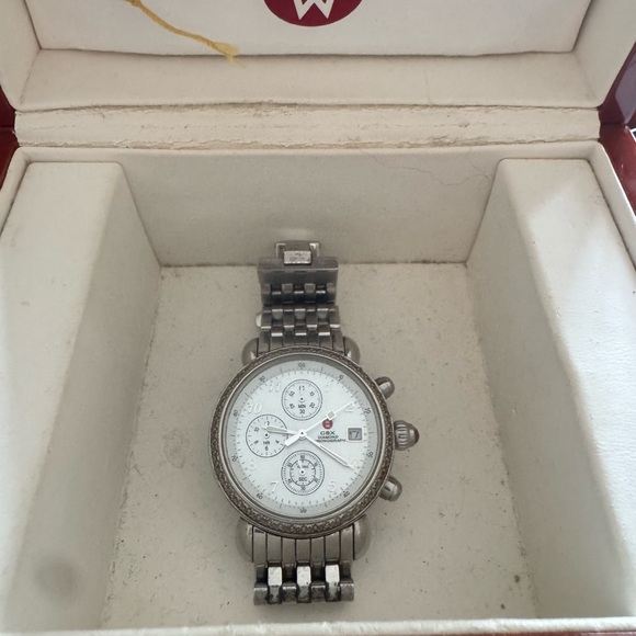Michele CSX Diamond chronograph stainless steel watch - Picture 2 of 5